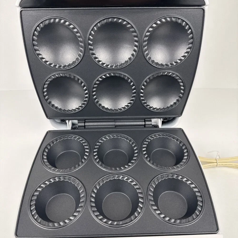 Mini Pie and Quiche Maker for Summer Baking - Nonstick Baker Cooks 6 Small